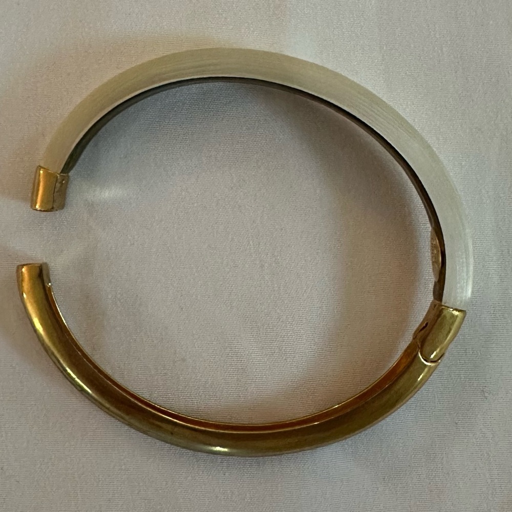 Alexis Bittar Gold and Cream Bracelet